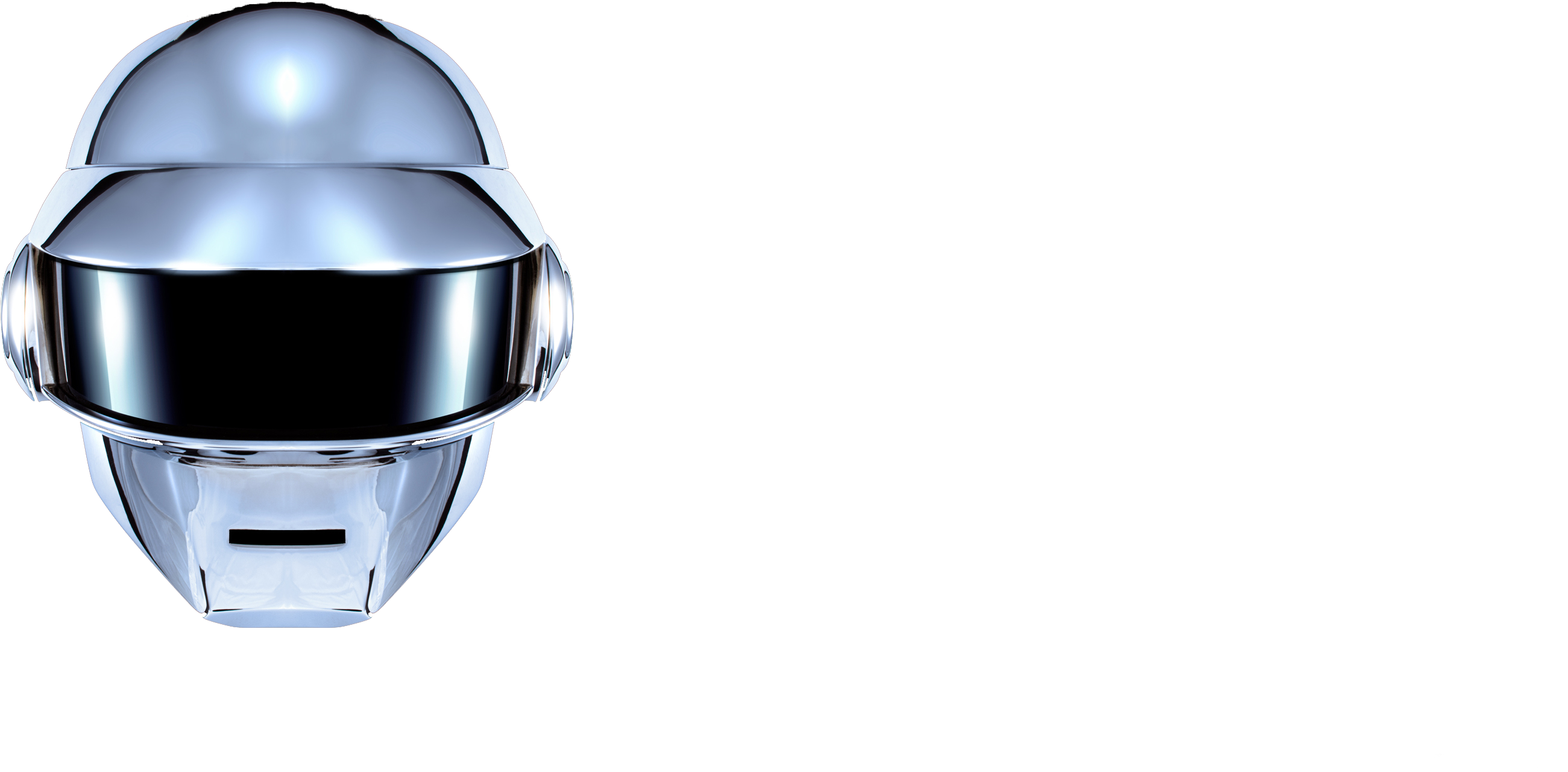 Futuristic Silver Helmet Design