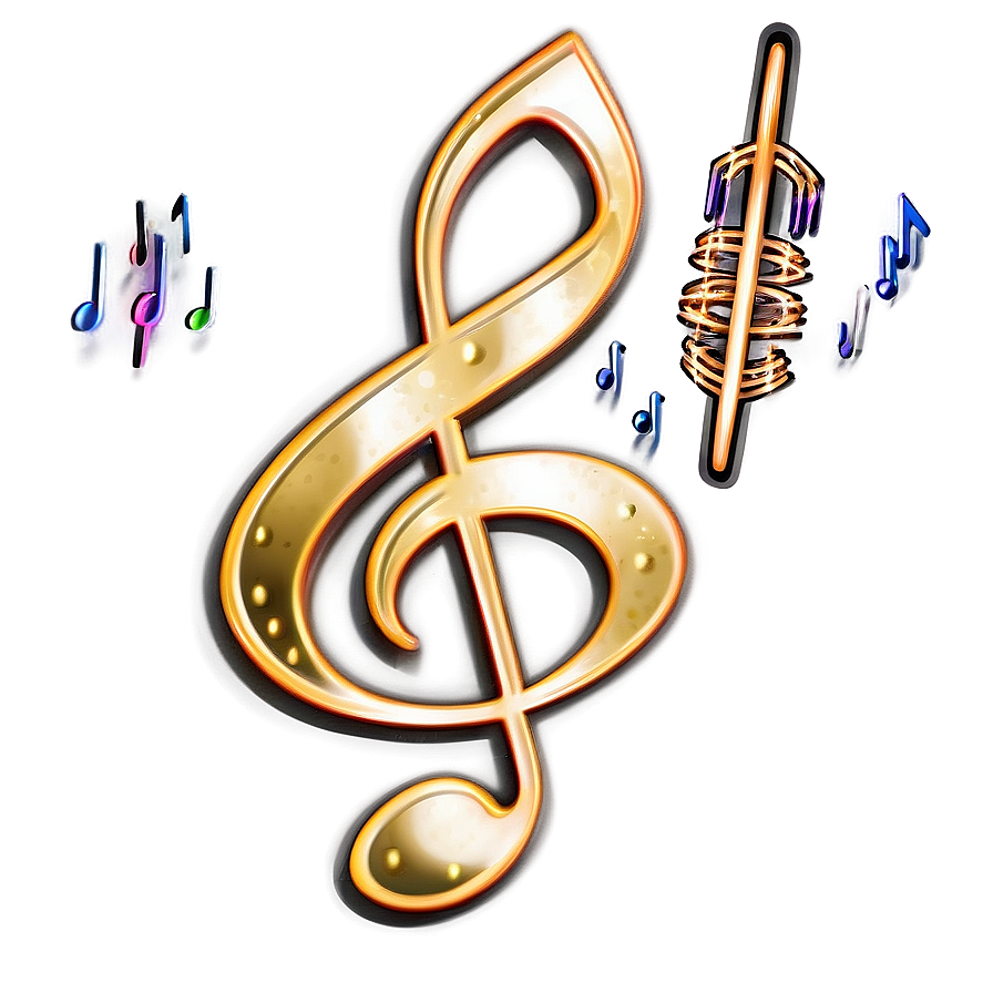 G Clef With Headphones Png Wra81