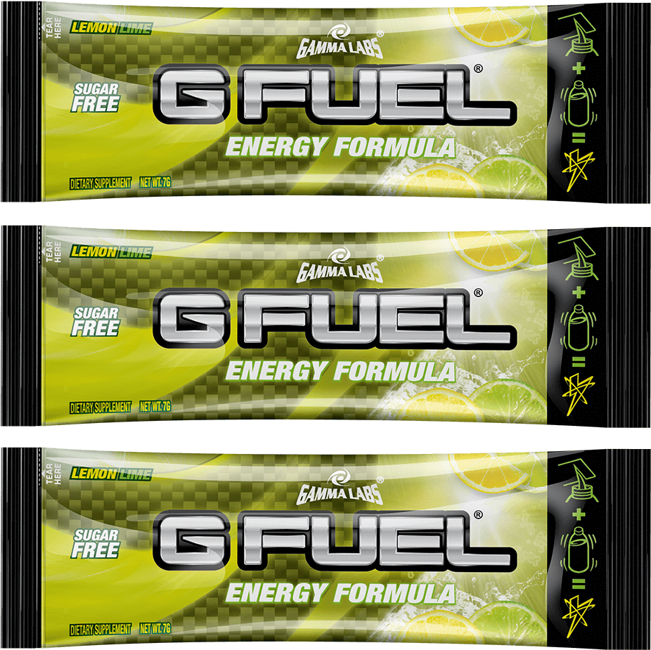 G Fuel Lemon Lime Energy Formula Packaging