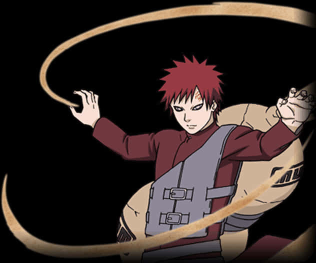 Gaara Sand Control Anime Character