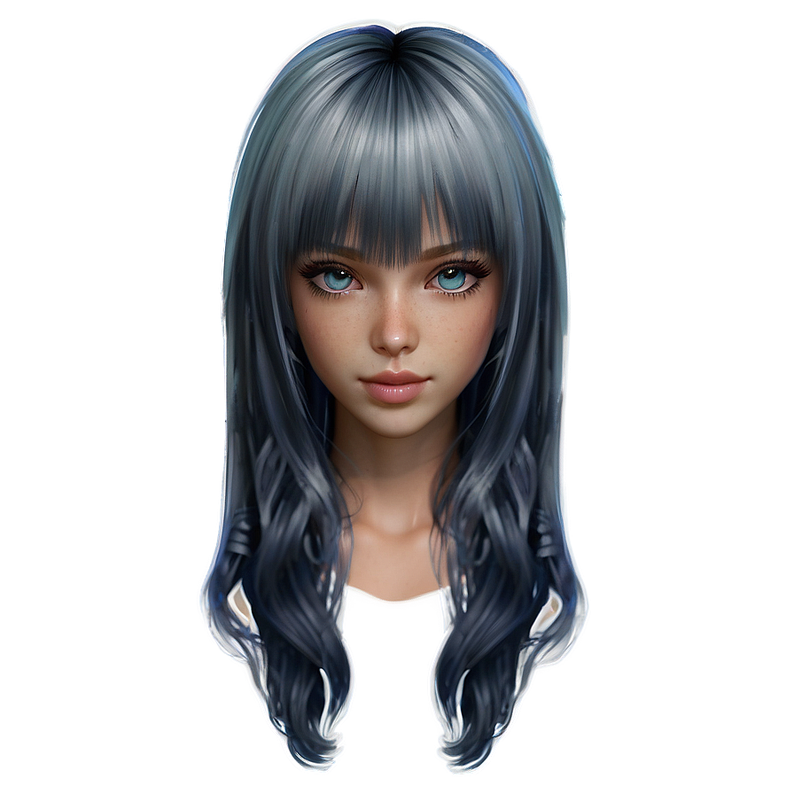 Gacha Hair Layered Png 96