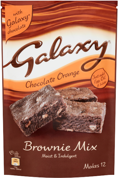 Galaxy Chocolate Orange Brownie Mix Package