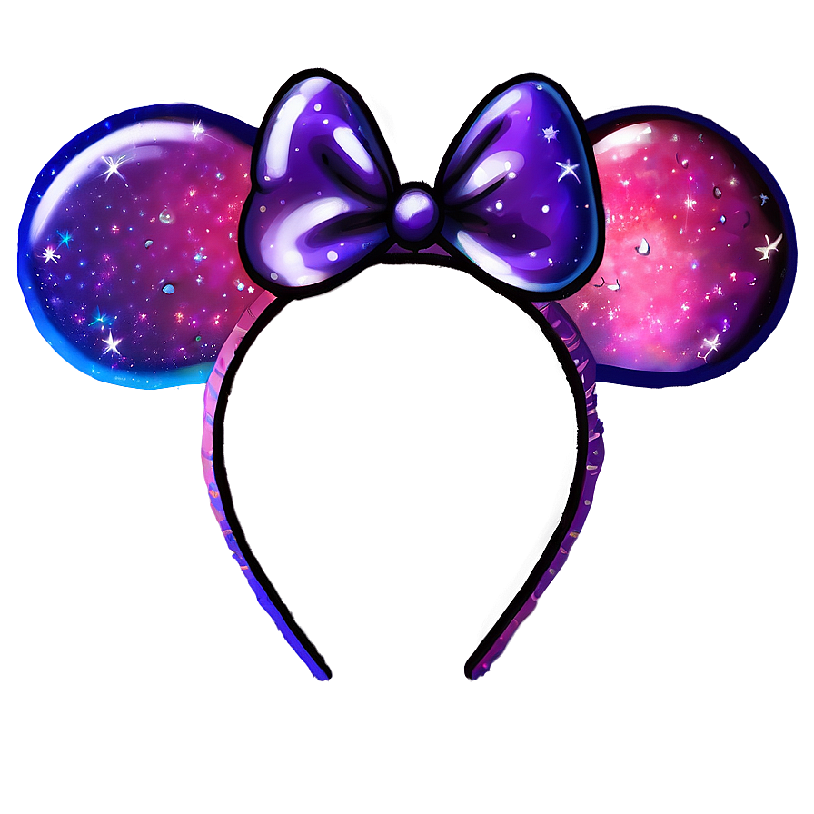 Galaxy Minnie Mouse Ears Png 06132024