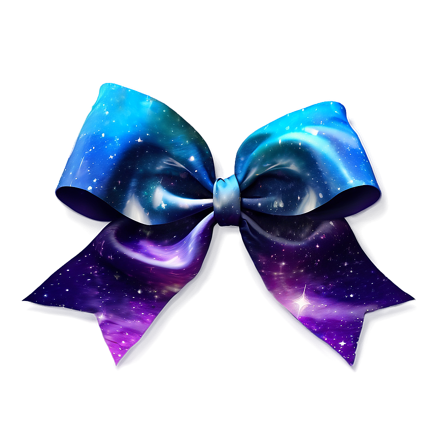 Galaxy Print Gift Bow Png Fbk