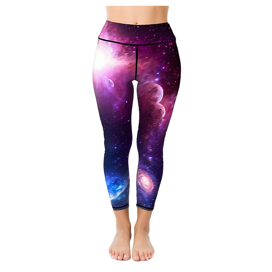 Galaxy Print Leggings Png 57