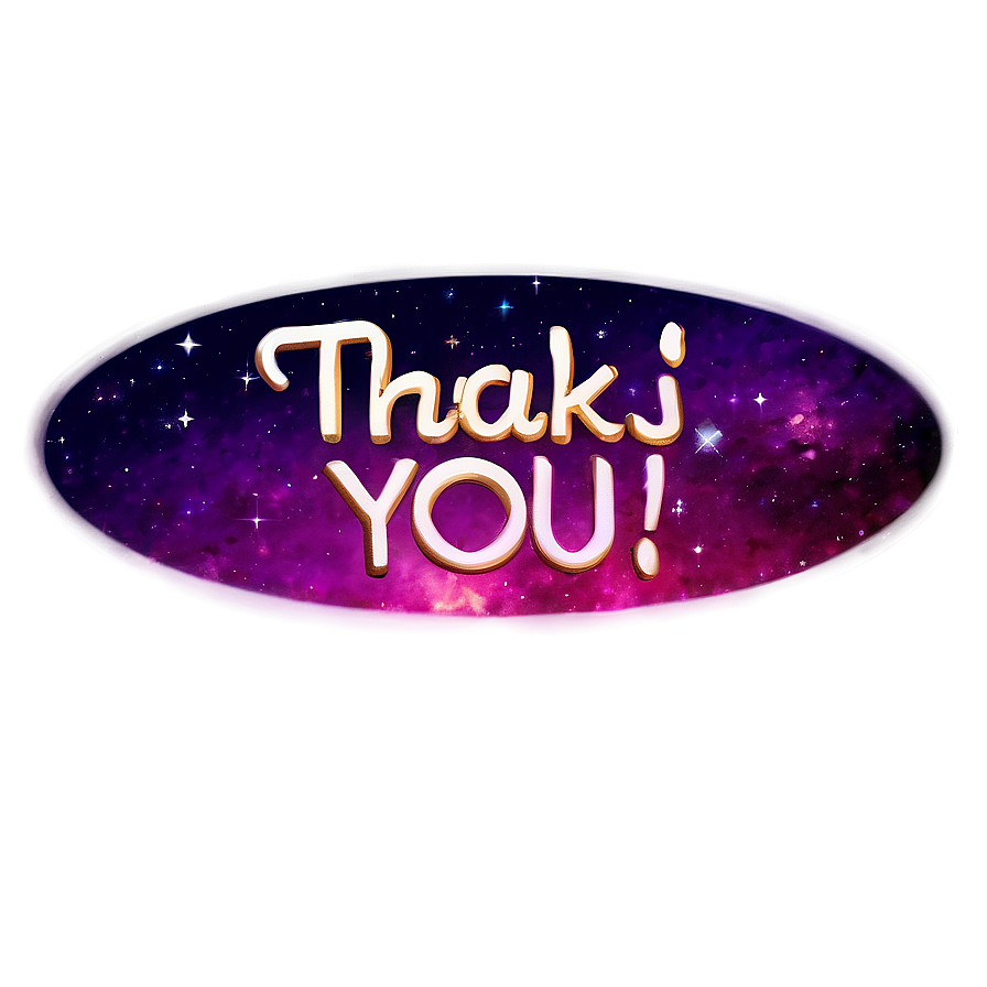 Galaxy Thank You Stickers Png Cnx