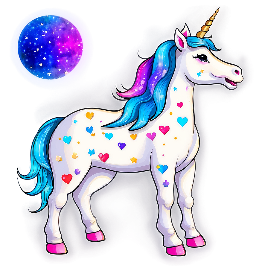 Galaxy Unicorn Clipart Png Bwd11