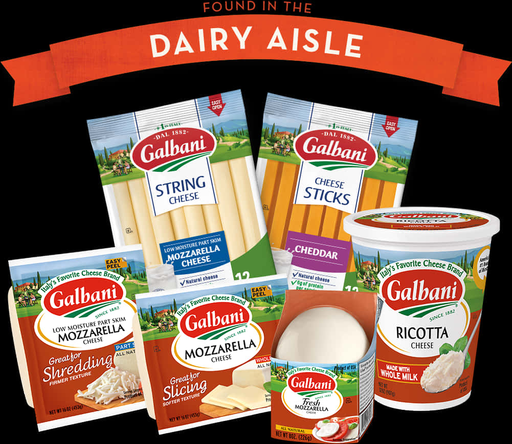 Galbani Cheese Products Display