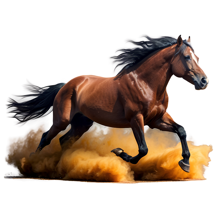 Galloping Horse Dust Cloud Png 88