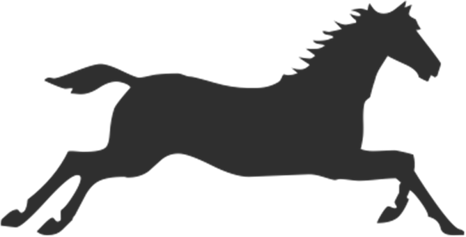 Galloping Horse Silhouette