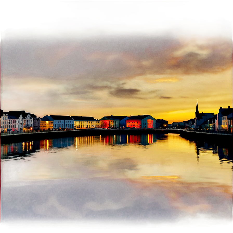 Galway City Dusk Png 06232024