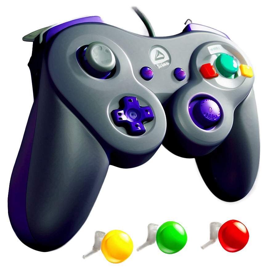 Gamecube Controller Classic Design Png 95