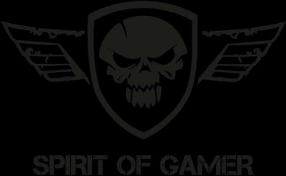 Gamer Skull Wings Logo