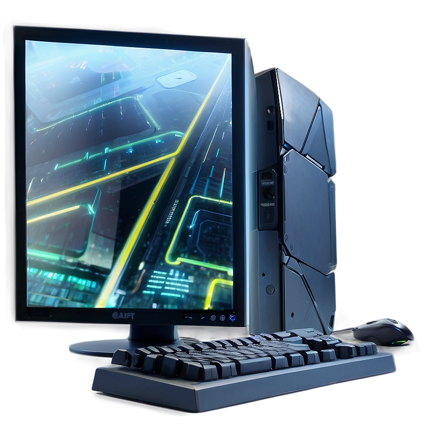 Gaming Computer Mockup Png 1