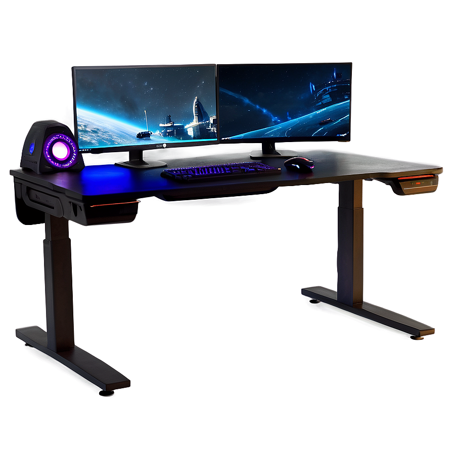 Gaming Desk Setup Png Bew