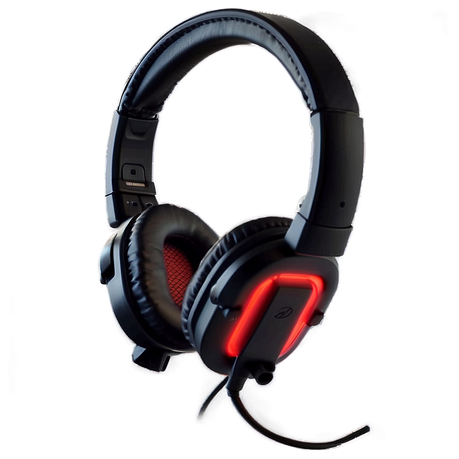 Gaming Headset Red And Black Png 05042024