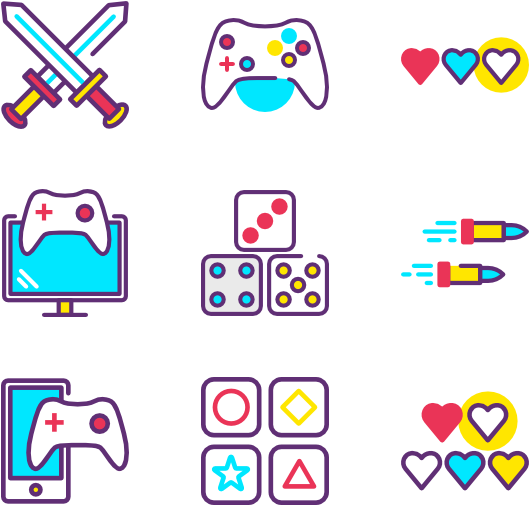 Gaming Icons Collage