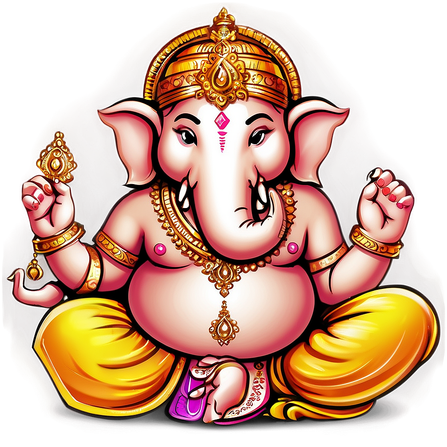 Ganesh Outline Png Qdl74