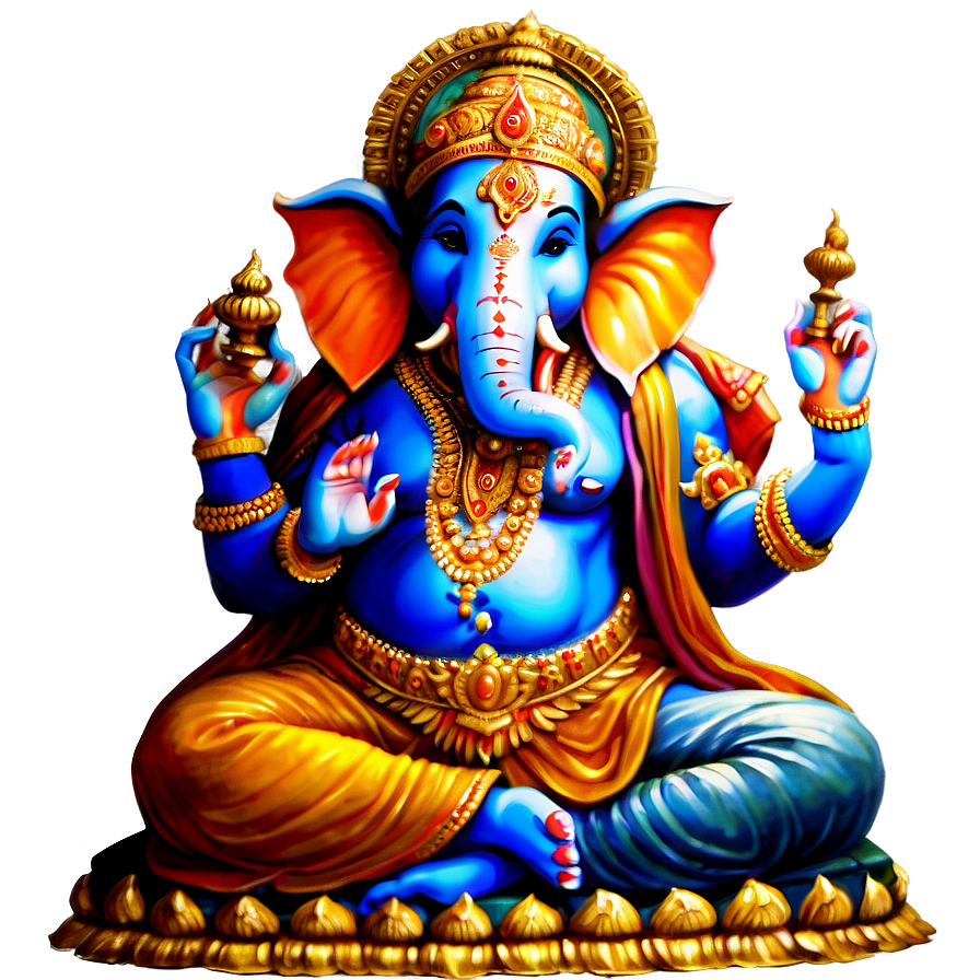 Ganesh Painting Png 63