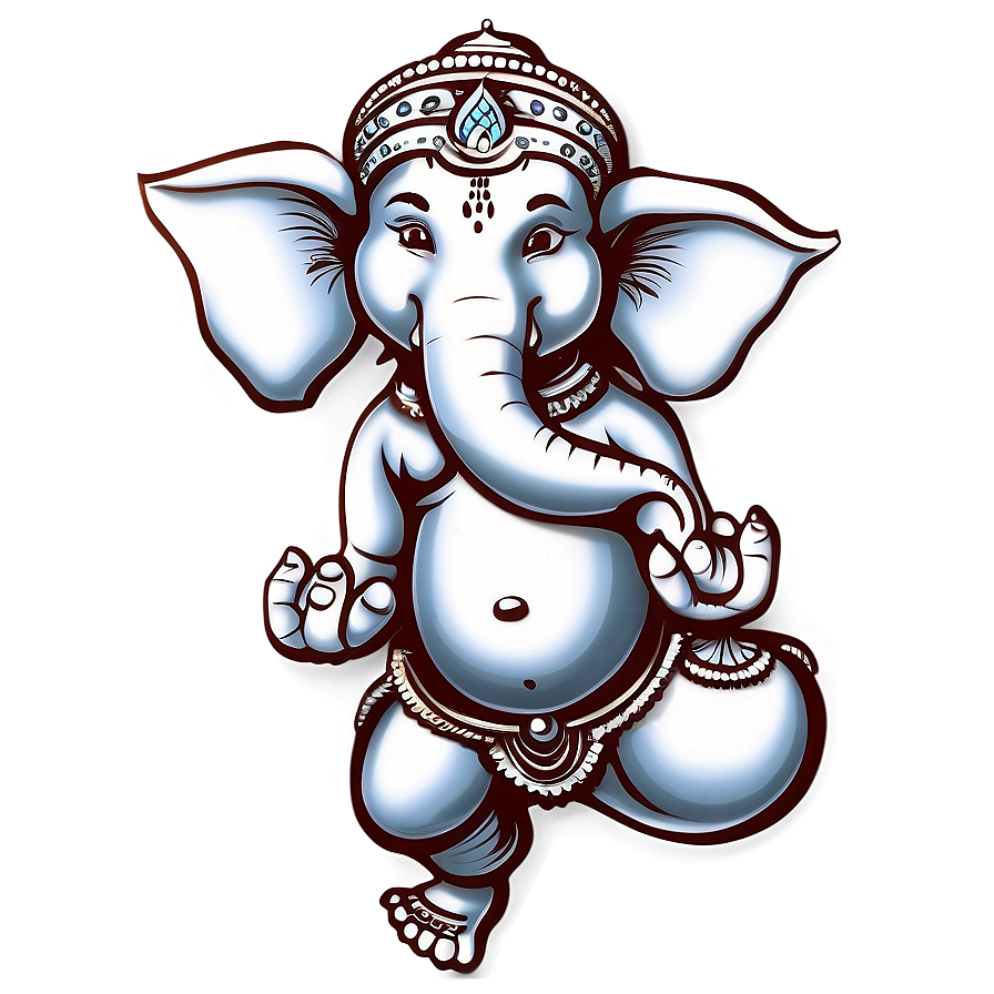 Ganesh Sketch Png Pws