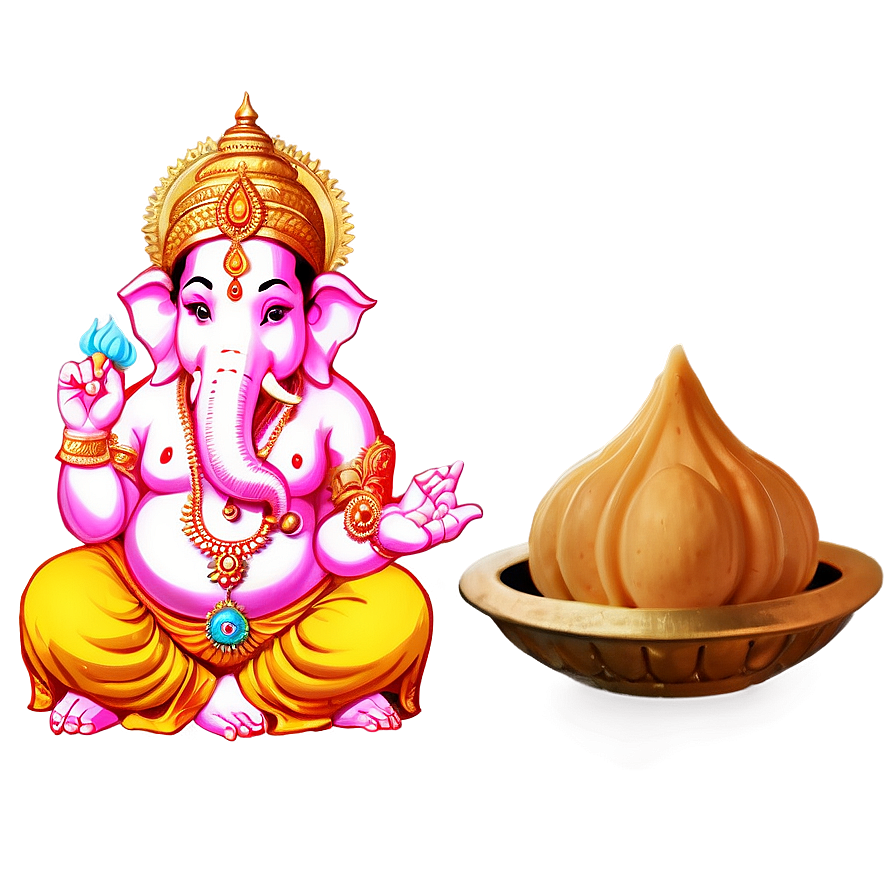 Ganesh With Modak Png 98