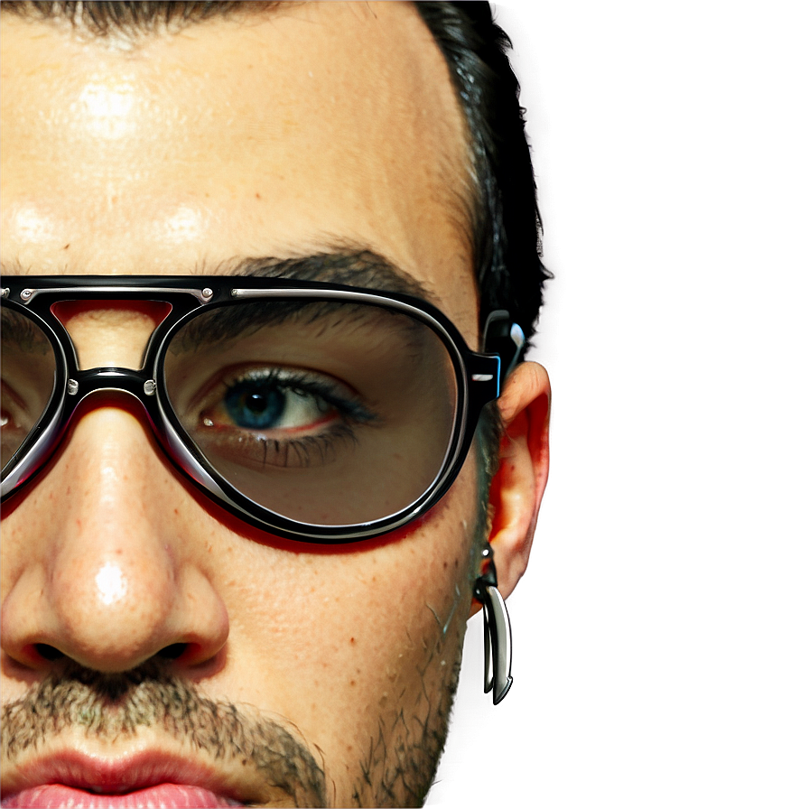 Gangster Glasses On Face Png Cbb