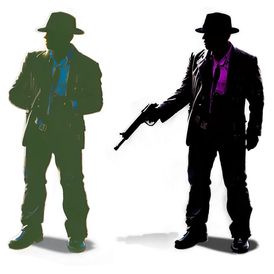 Gangster Silhouette Png Sdh13