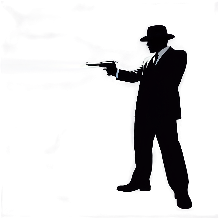 Gangster Silhouette Png Wes