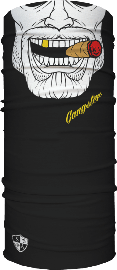 Gangster Smile Cigar Face Mask Design