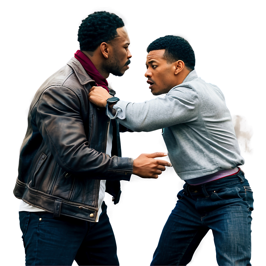 Gangster Street Fight Scene Png Dof