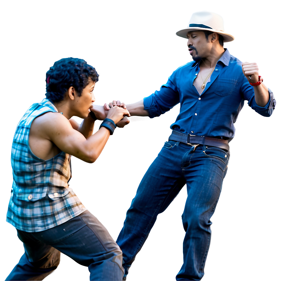 Gangster Street Fight Scene Png Ntx