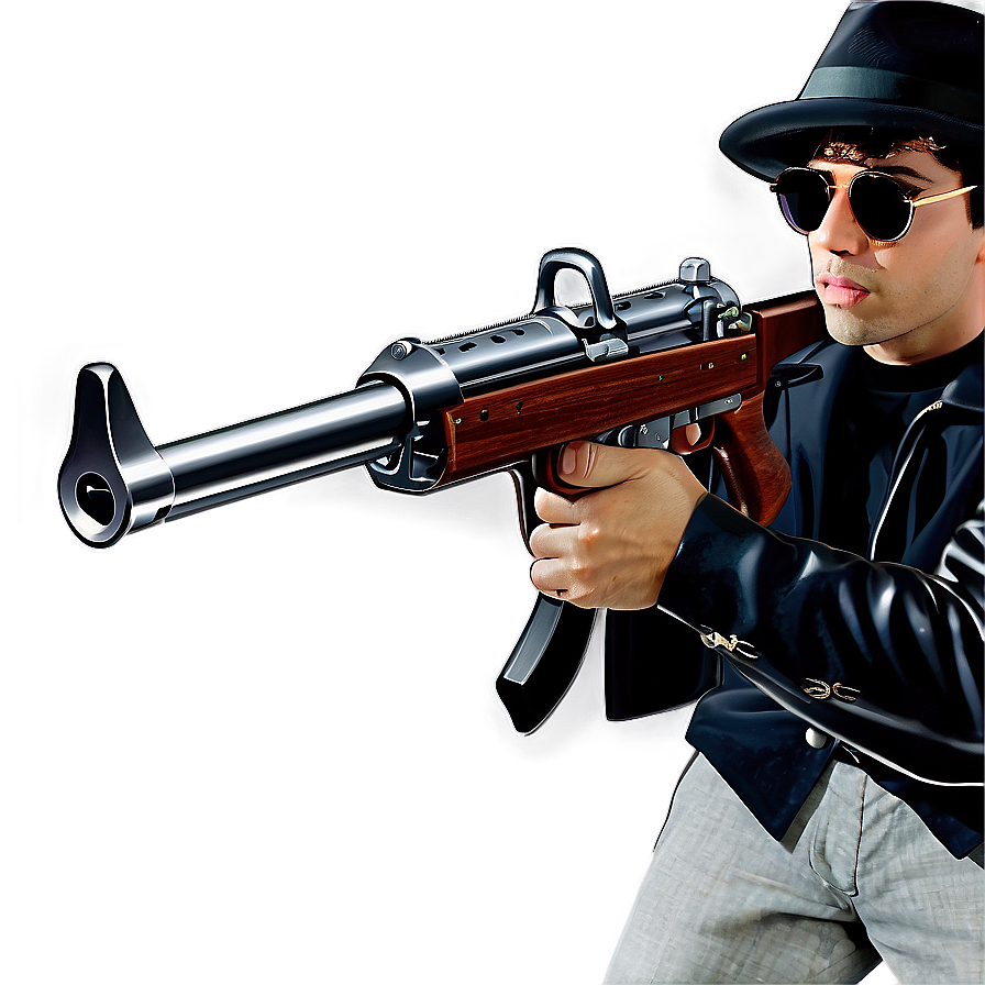 Gangster Tommy Gun Graphics Png 65