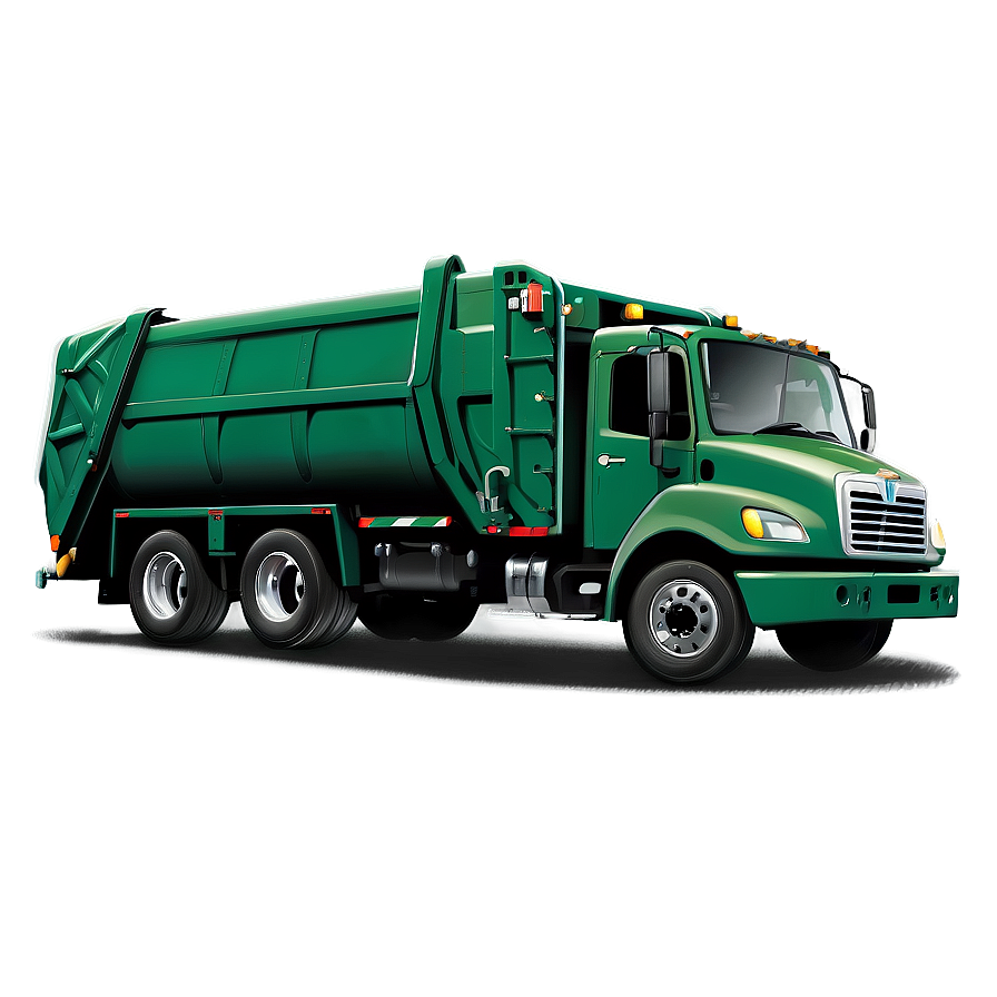 Garbage Truck Illustration Png Emg65