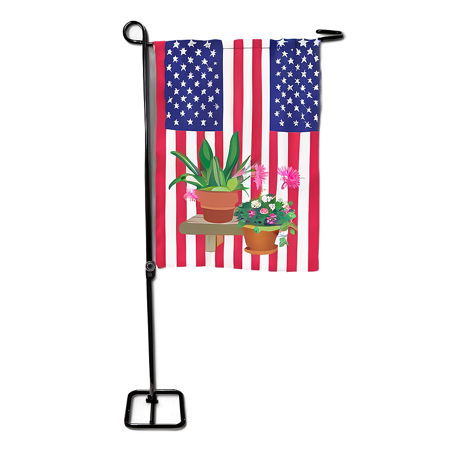 Garden Flag With Stand Png 06292024