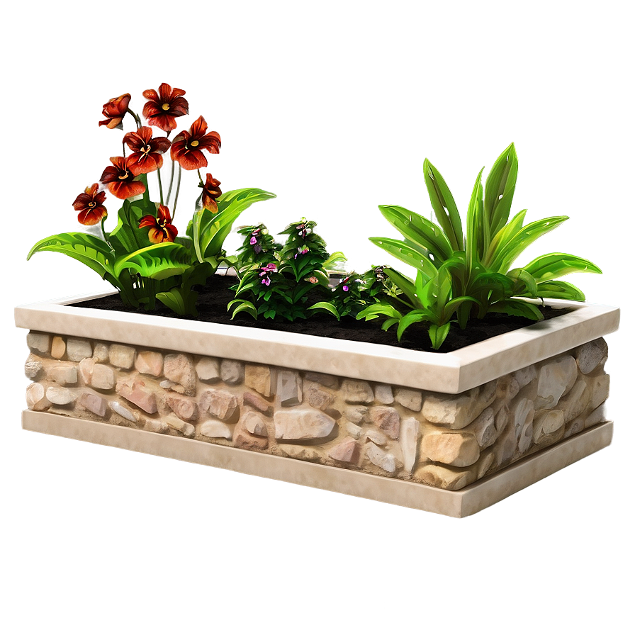 Garden Flower Bed Png Tah