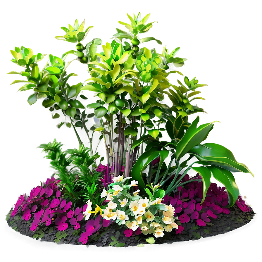 Garden Flower Bush Png Cin84