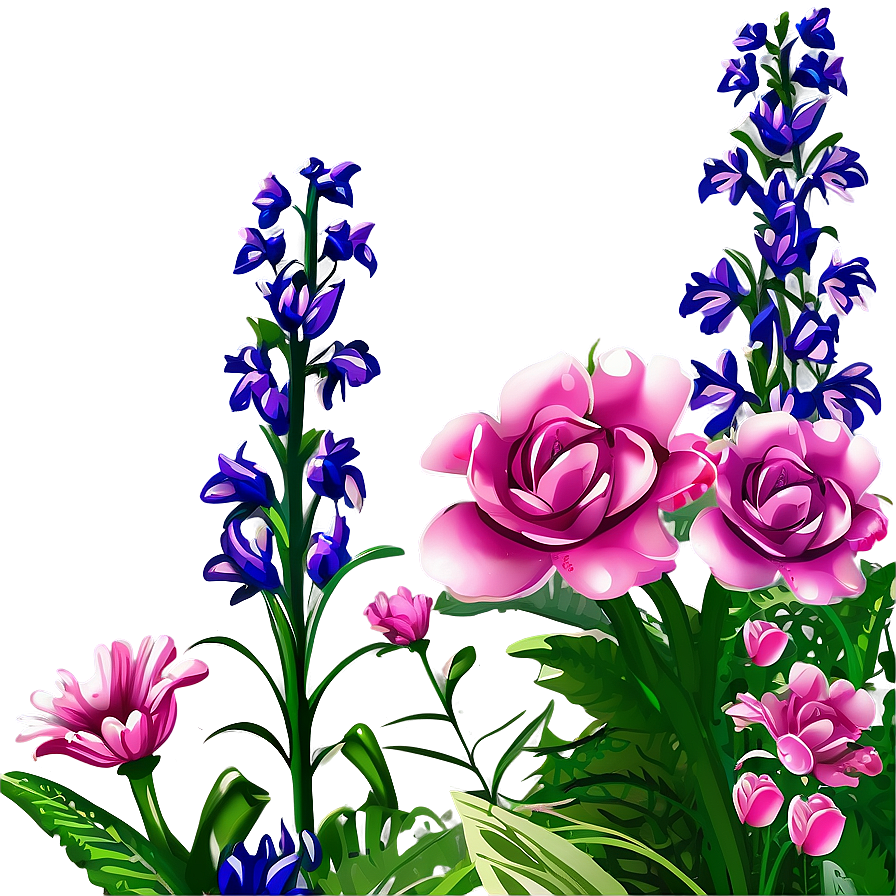 Garden Flower Frame Png Sru7