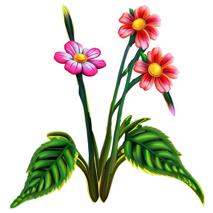 Garden Flower Motif Png 06262024