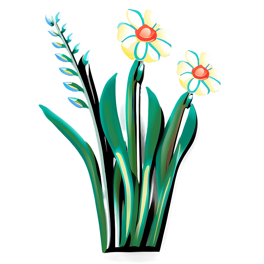 Garden Flower Outline Png 94