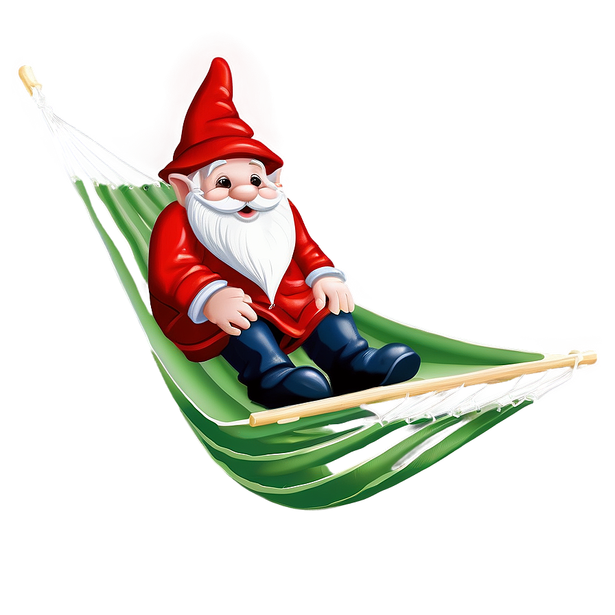 Garden Gnome In Hammock Png Eab33