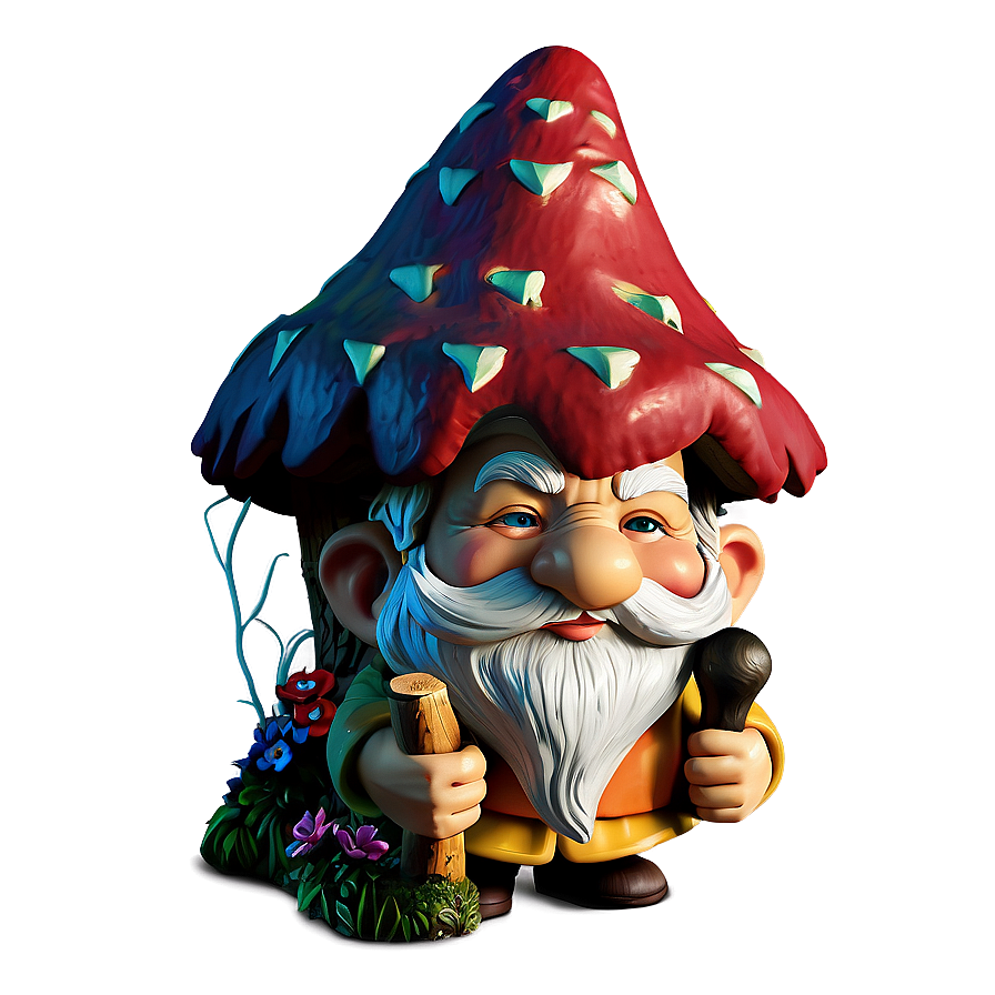 Garden Gnome With Gnome House Png Jkt11