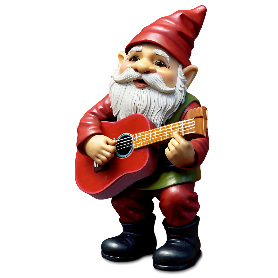 Garden Gnome With Guitar Png 06132024