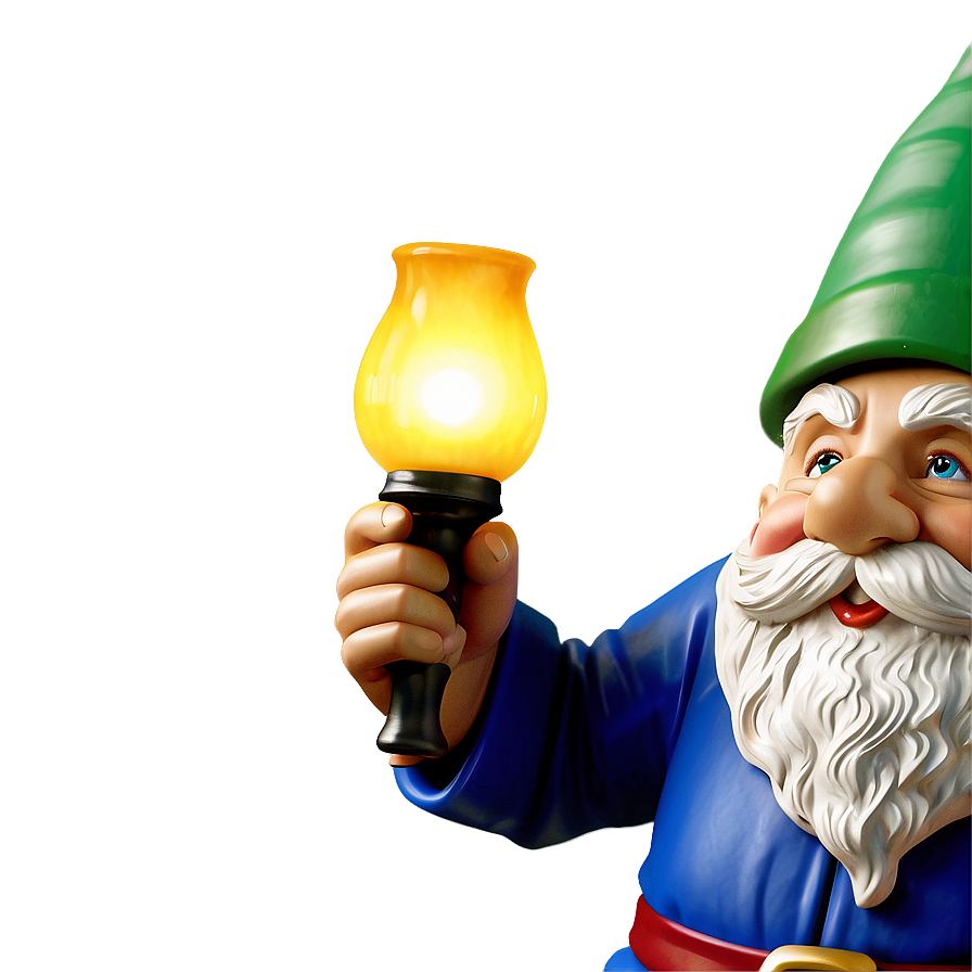 Garden Gnome With Lantern Png Iuj73