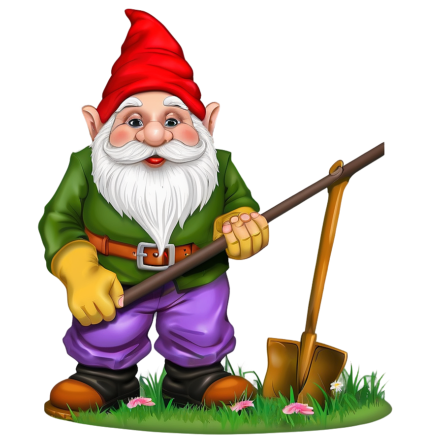 Garden Gnome With Shovel Png 06132024