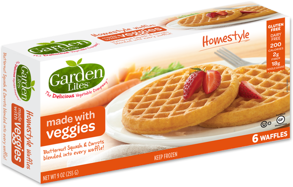 Garden Lites Homestyle Veggie Waffles Box