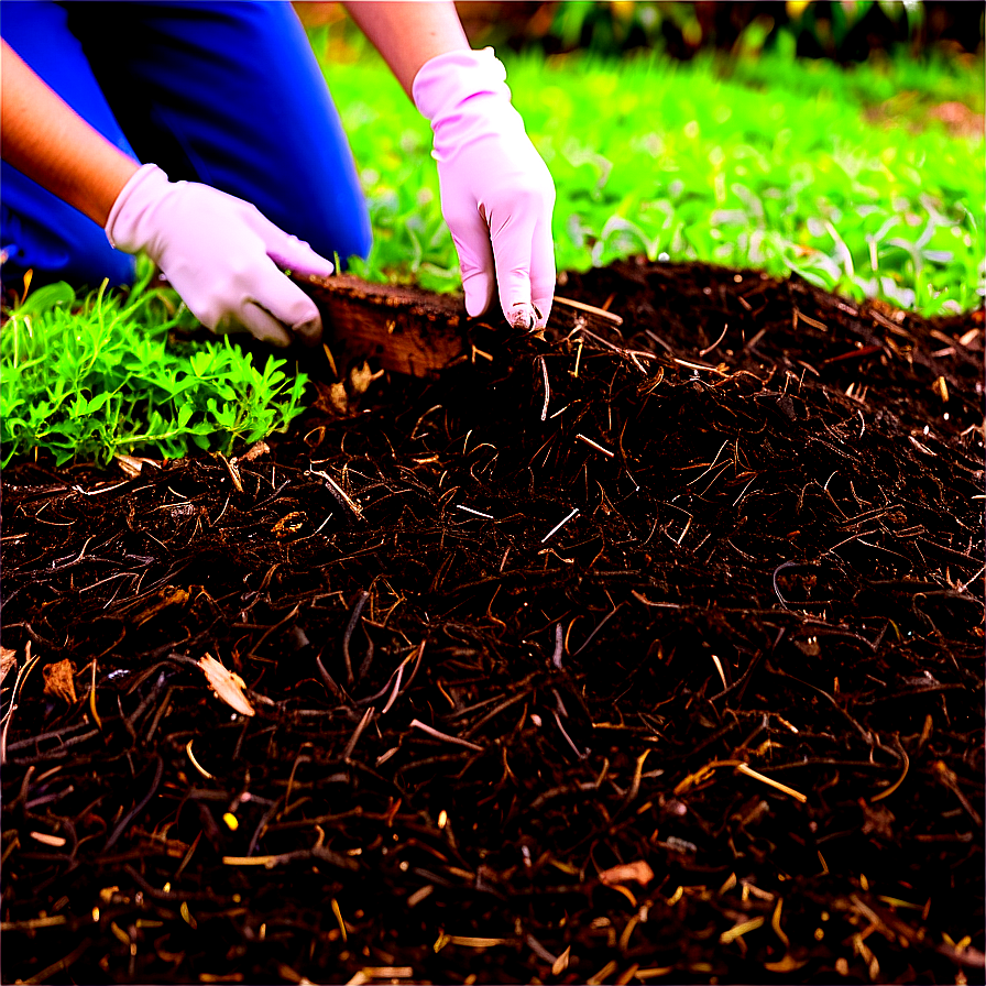 Garden Mulching Techniques Png Nyg