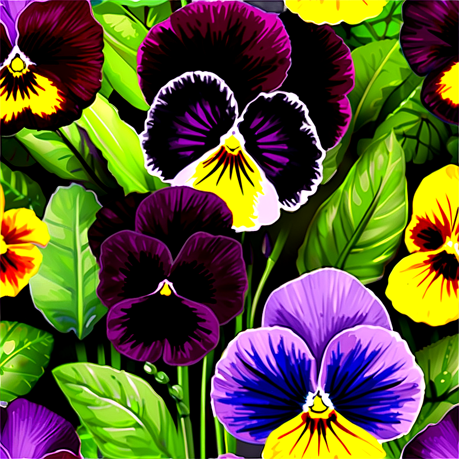 Garden Pansy Png Apr56