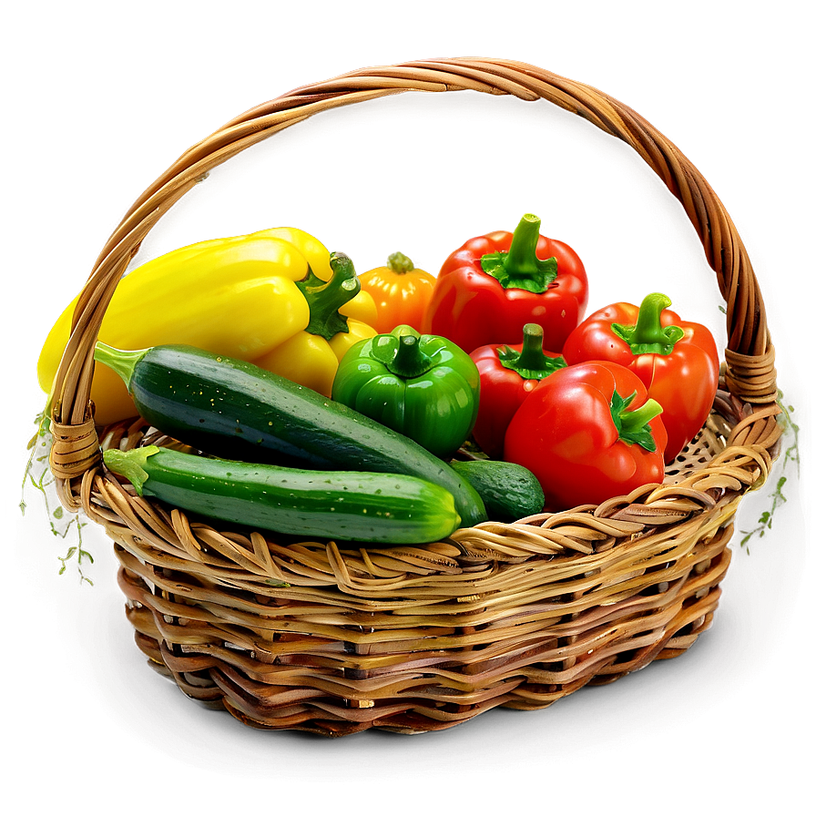 Garden Vegetables Basket Png 17