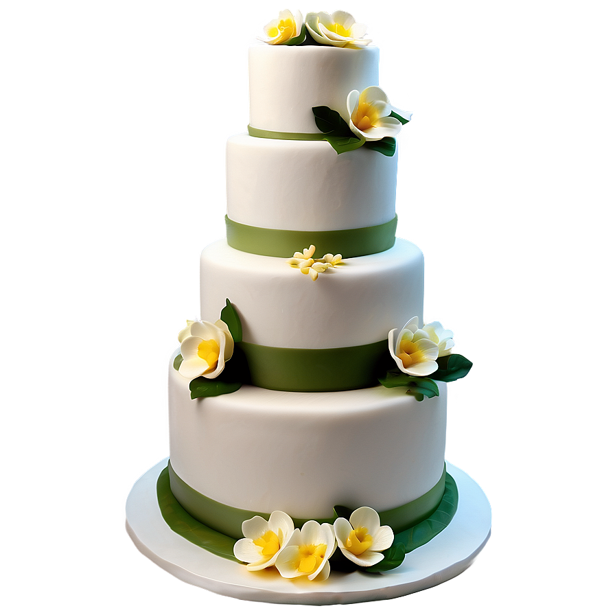 Garden Wedding Cake Png 06122024