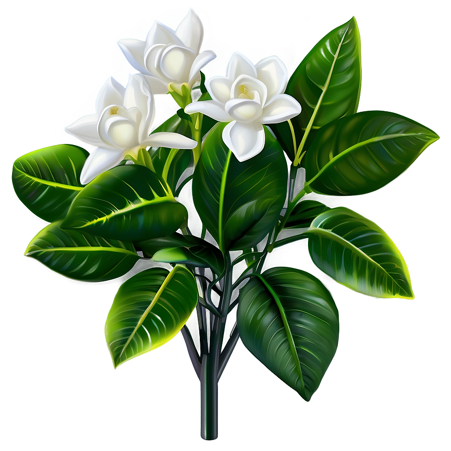 Gardenia Flower Bush Png Jki56